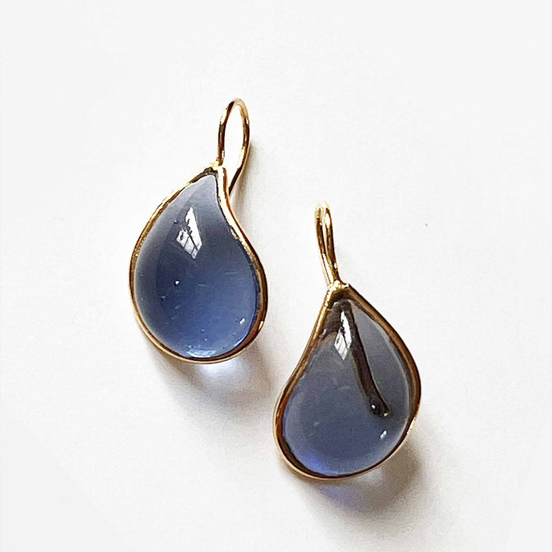 Loulou de la Falaise Teardrop Earrings, Cornflower