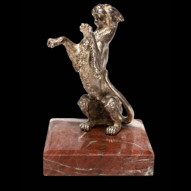 Car Radiator Ornament/Mascot of a Lioness Stamped Odiot, Paris