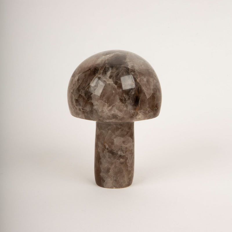 Smoked Rock Crystal Quartz Mushroom