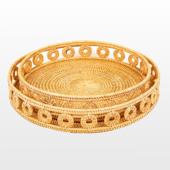 Rattan Ring Round Tray