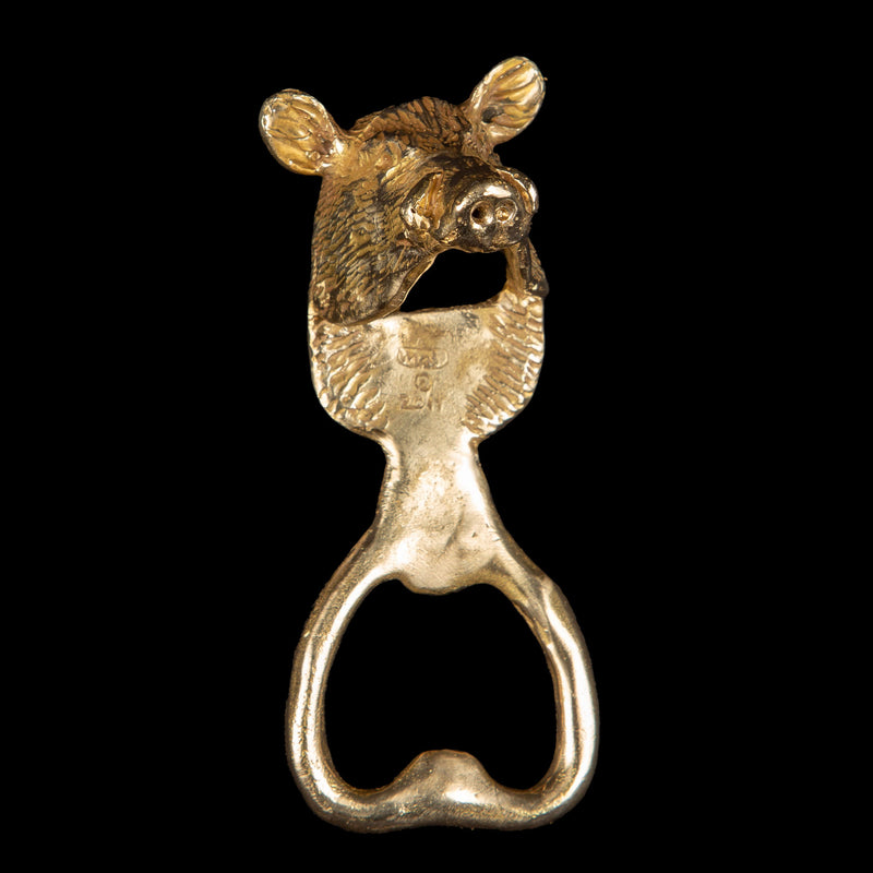 Brass Boar Bottle Opener