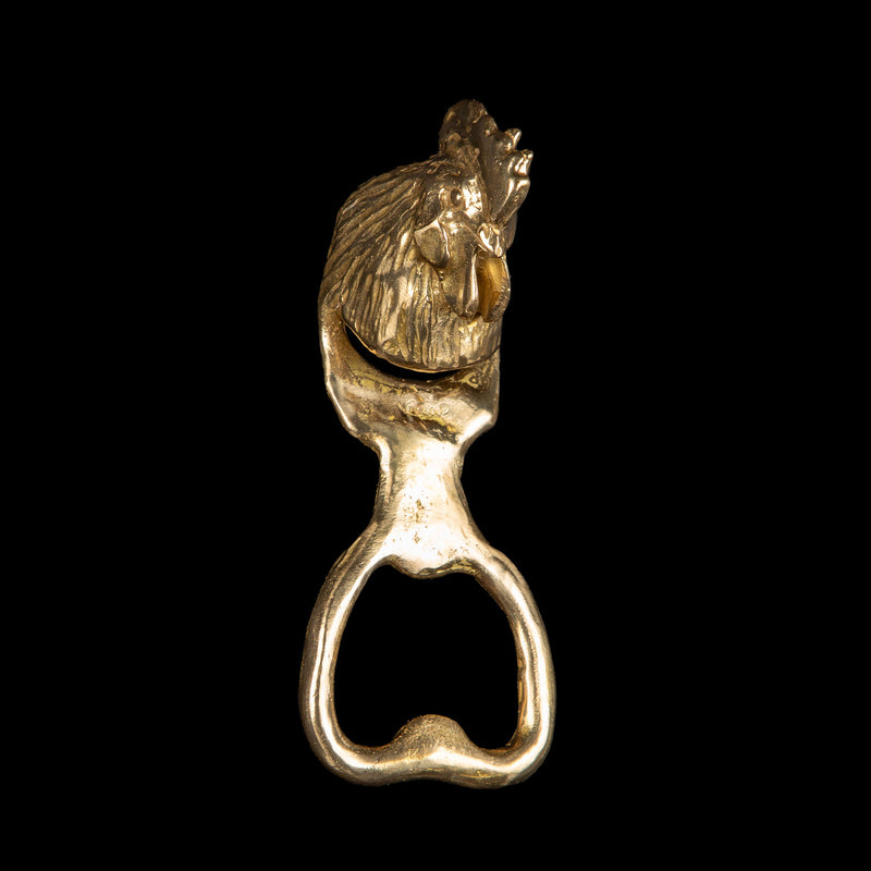 Brass Rooster Bottle Opener