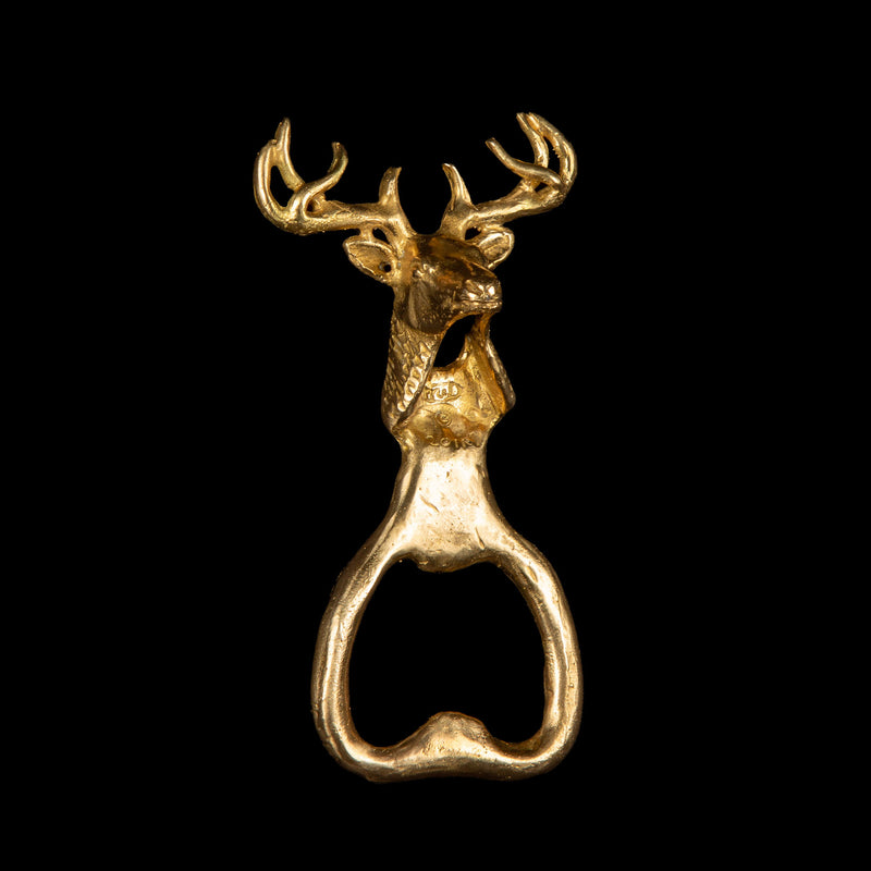 Brass Stag Bottle Opener