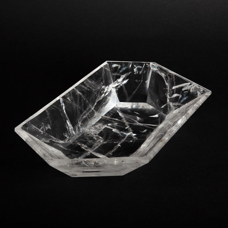 Rock Crystal Facetted Vide Poche