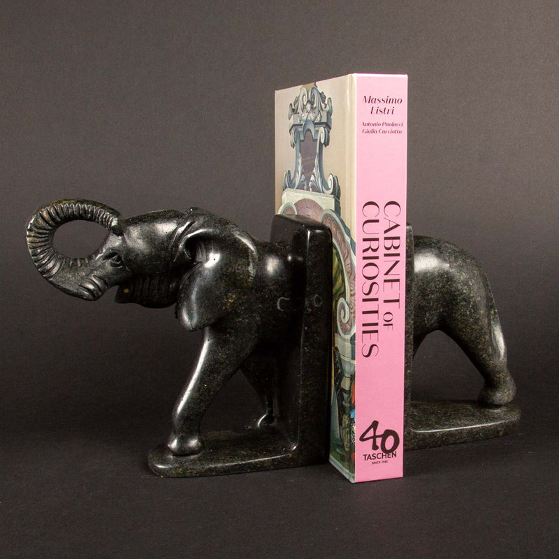 Soapstone Elephant Bookend