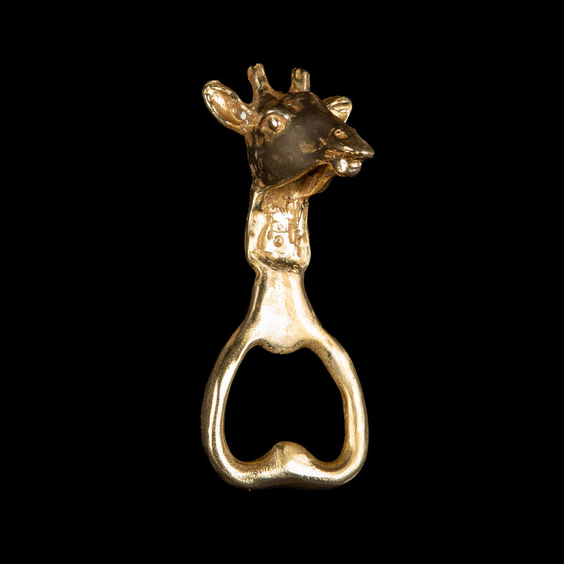 Brass Giraffe Bottle Opener