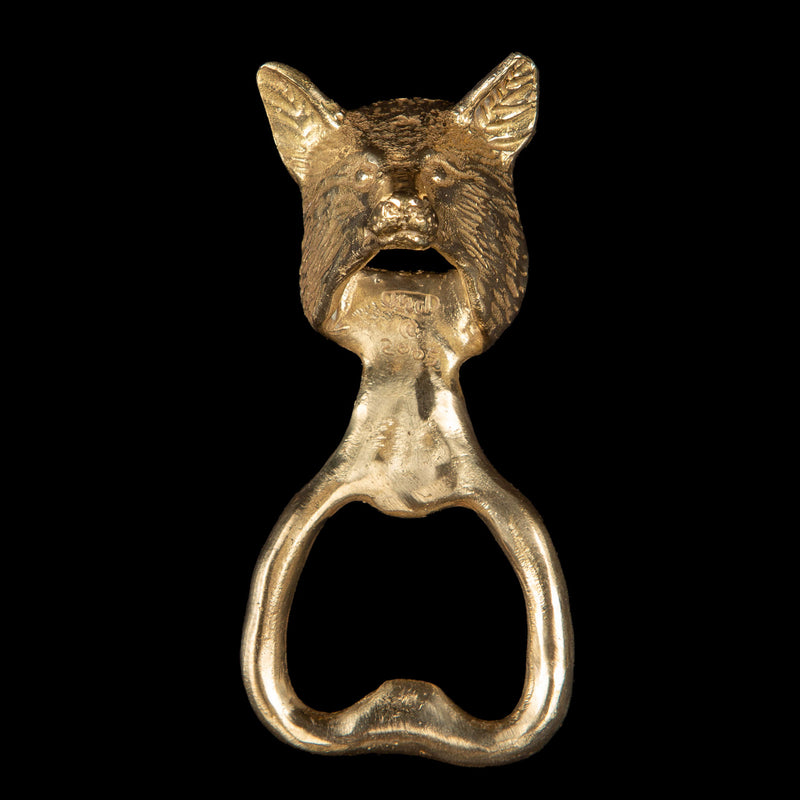 Brass Fox Bottle Opener