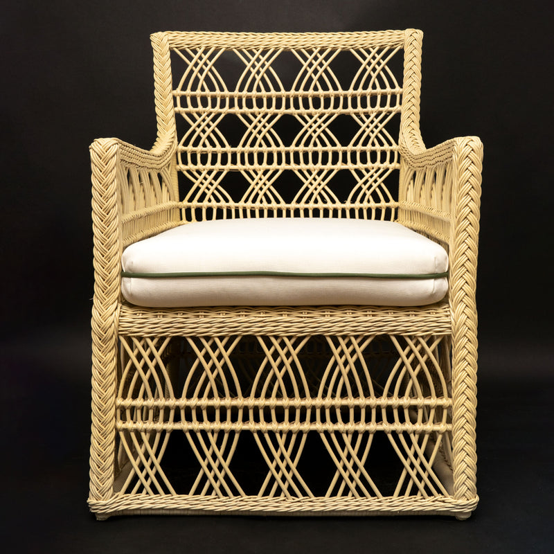 Rattan Trellis Chair by Creel and Gow
