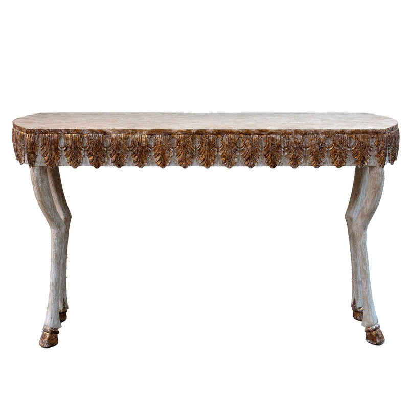 Golden Hooves: A Whimsical Touch of Elegance "Hoofy" Console Table