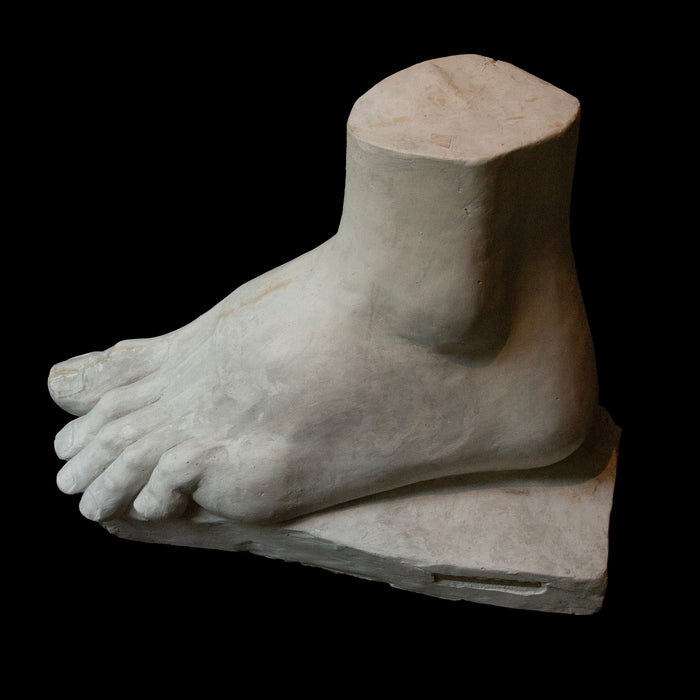 19th Century Colossal Plaster Foot Sculpture
