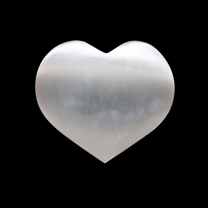 Puffy Selenite Heart