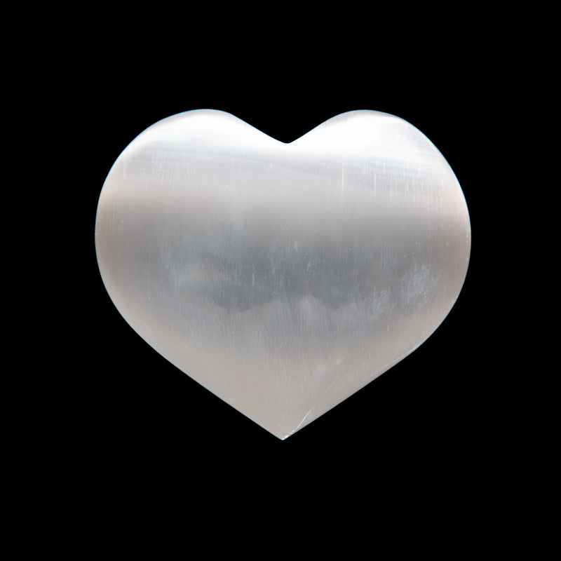 Puffy Selenite Heart