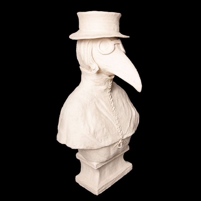 Anthropomorphic Terracotta Dog wearing a Plague Doctor Mask