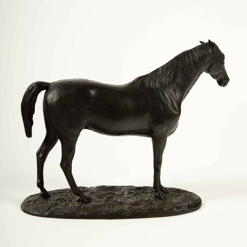 Fakir, English Thoroughbred Stallion – Early 20th-Century Patinated Bronze