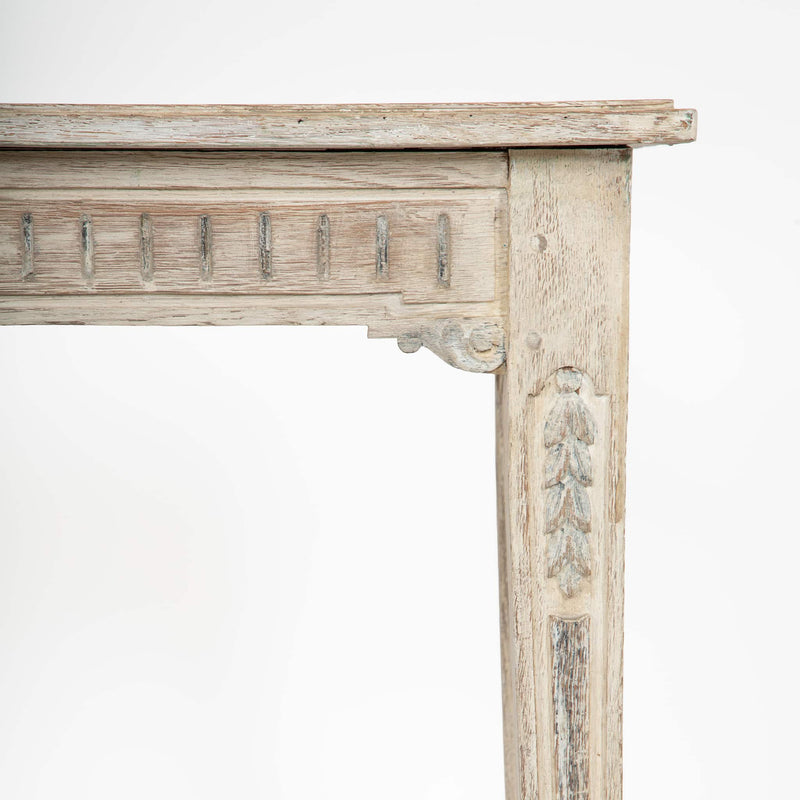 French Provincial Neoclassical White-Painted Table, 19th Century