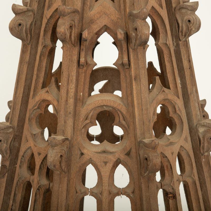 The Gilded Spire: 19th Century French Gothic Roof Spire with Gilt Finial