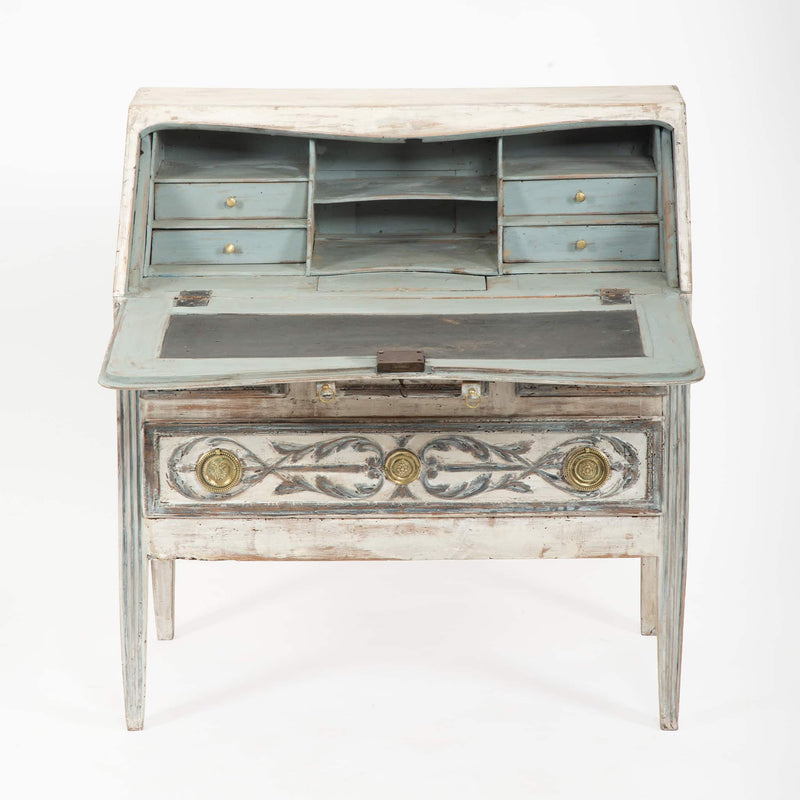 The Writer’s Corner: 18th C French Slant Top Desk w/ Gilt Hardware