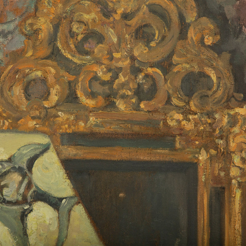 Mid-Century French Interior with Painted Fish Lamp — M. Peyzin