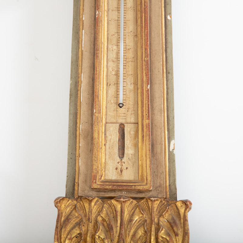 18th Century French Barometer w/ Gilt Octagonal Frame