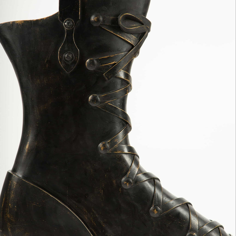 Oversized Carved Boot Trade Sign, Early 20th Century an Arresting Cobbler’s Sign