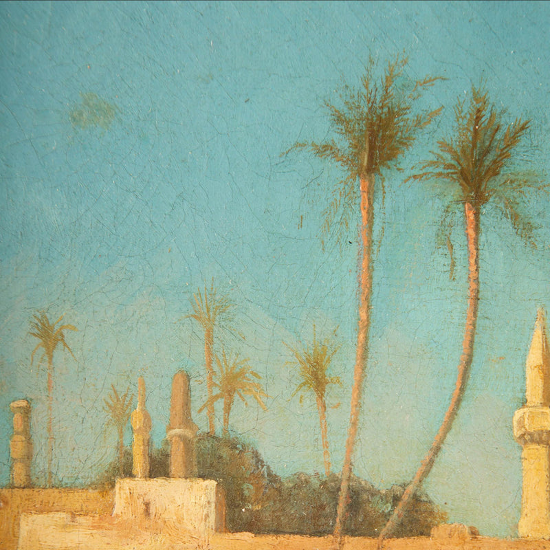 19th Century Oil on Canvas of a Seaside Signed E. Billet