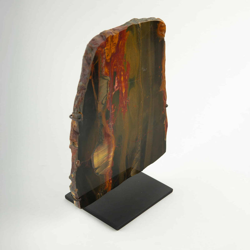 Elemental Flow: Mounted Tiger Eye Jasper Slice