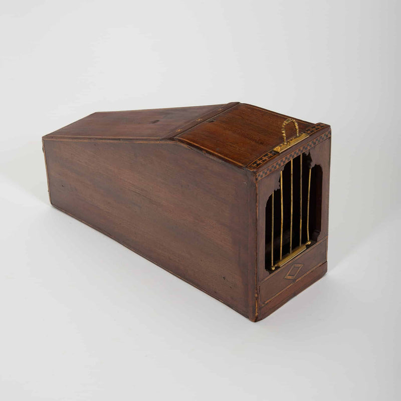 Carried on the Wing: 19th Century Travelers Bird Case with Brass Components