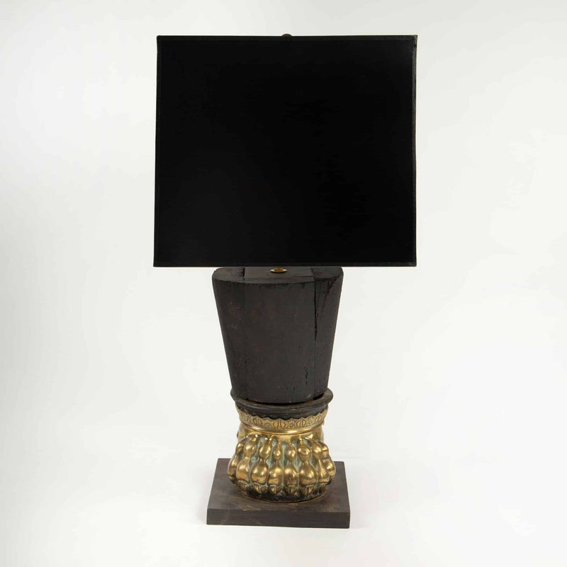 Sculptural Rarity: Pair of 19th Century Italian Lion Paw Table Lamps