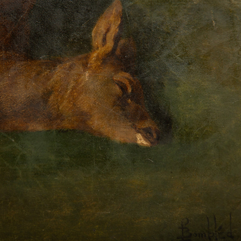 19th Century Louis-Charles Bombled — Nature Morte de Gibier (Deer)