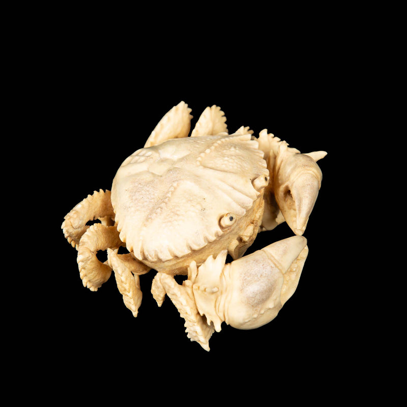 Hand-Carved Moose Antler Crab