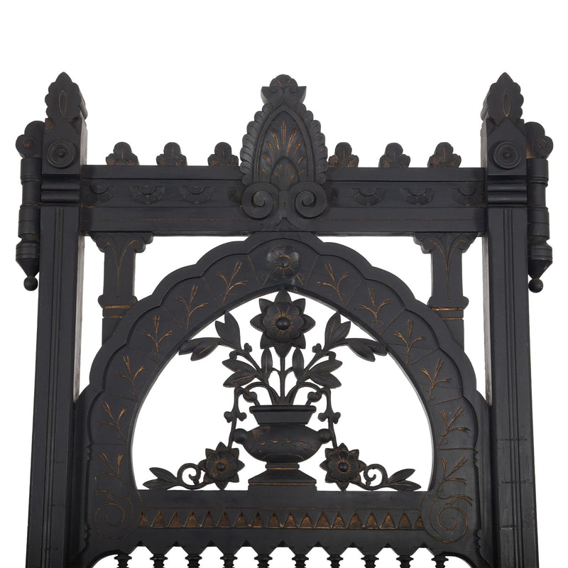Where Ideas Rest: An Ebonized Easel with Drawing Portfolio, 19th Century