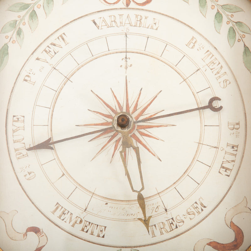 18th Century French Barometer w/ Gilt Octagonal Frame