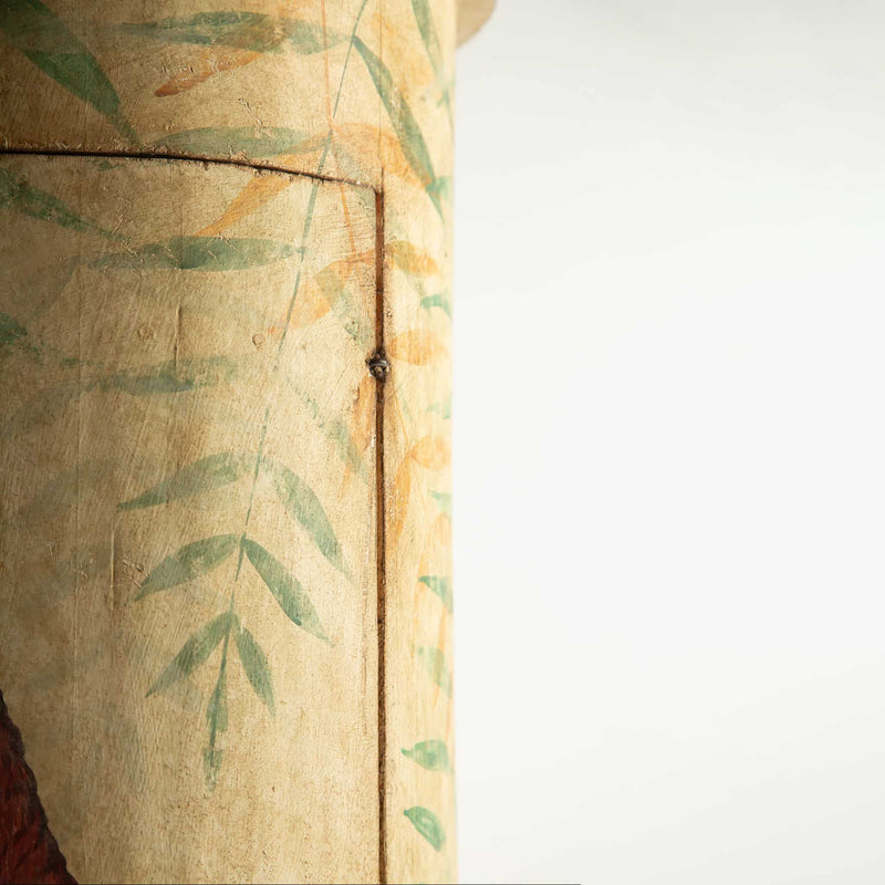 Pair of 18th-Century Venetian Painted Parrot Pedestal Cabinets