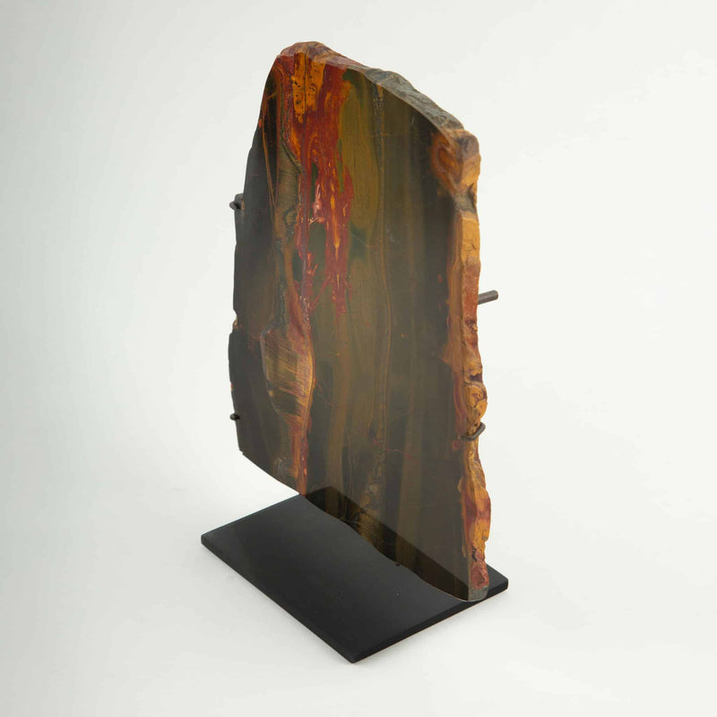 Elemental Flow: Mounted Tiger Eye Jasper Slice