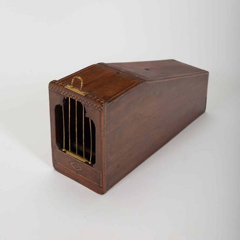 Carried on the Wing: 19th Century Travelers Bird Case with Brass Components