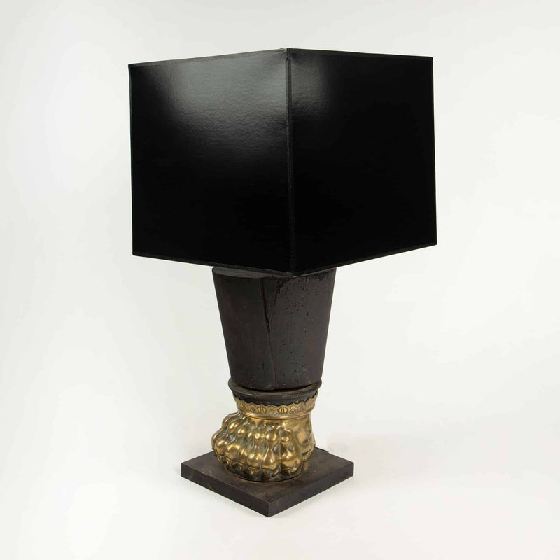 Sculptural Rarity: Pair of 19th Century Italian Lion Paw Table Lamps
