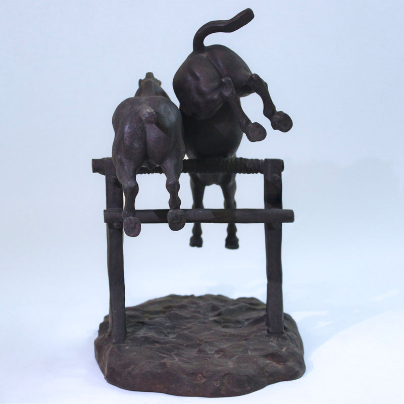 French Bronze Equestrian Group "A Question of Pride" After Constantin Cristesco