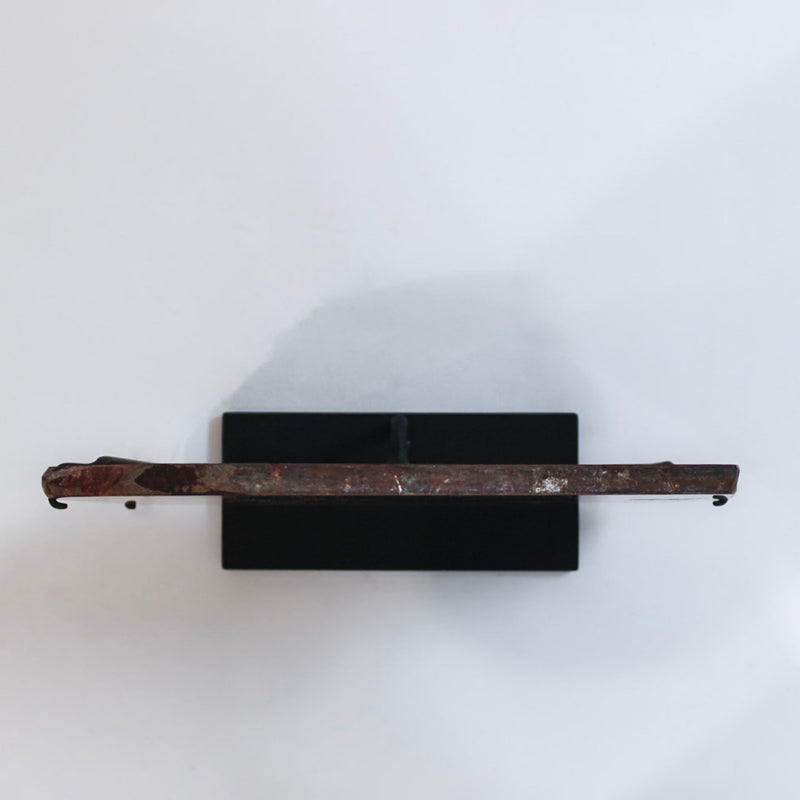 Large Polished Banded Red Jasper Specimen on Custom Steel Stand