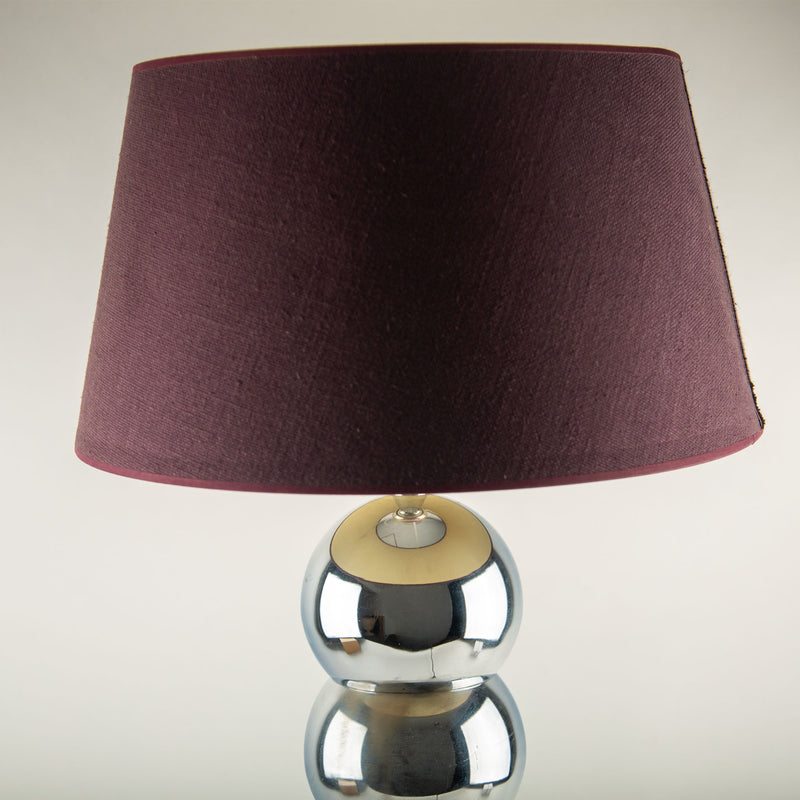 Mid-Century Modern Chrome Stacked Ball Table Lamp, Circa 1970s