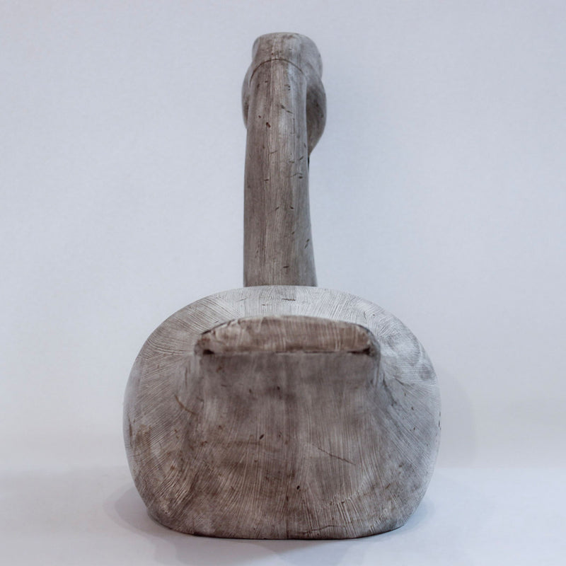 The Gentle Swan: Large Hand-Carved Folk Art Swan