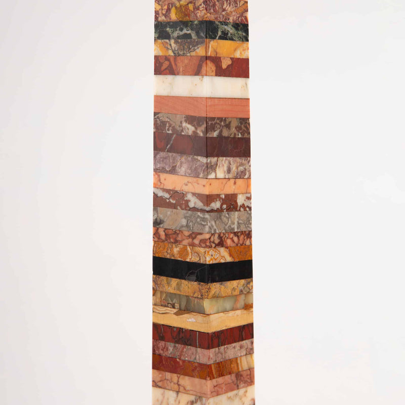 The Traveler’s Monument – Marble and Onyx Grand Tour Obelisk, 19th Century