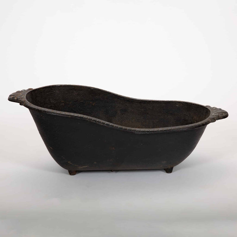 Rare Cast Iron Infant Bath, Late 19th–Early 20th Century