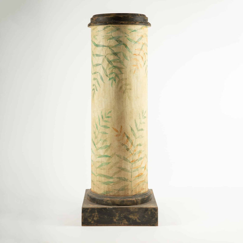 Pair of 18th-Century Venetian Painted Parrot Pedestal Cabinets