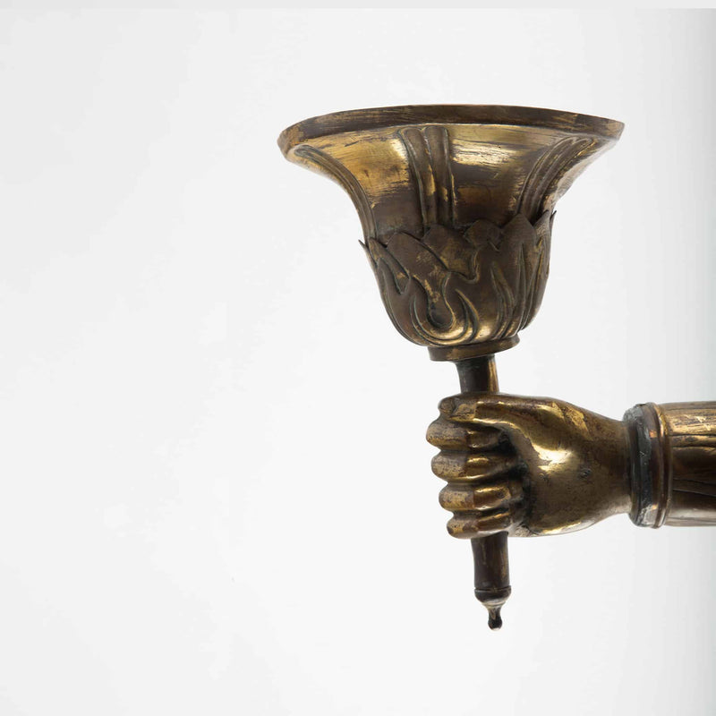 19th Century Single Brass Arm Sconce