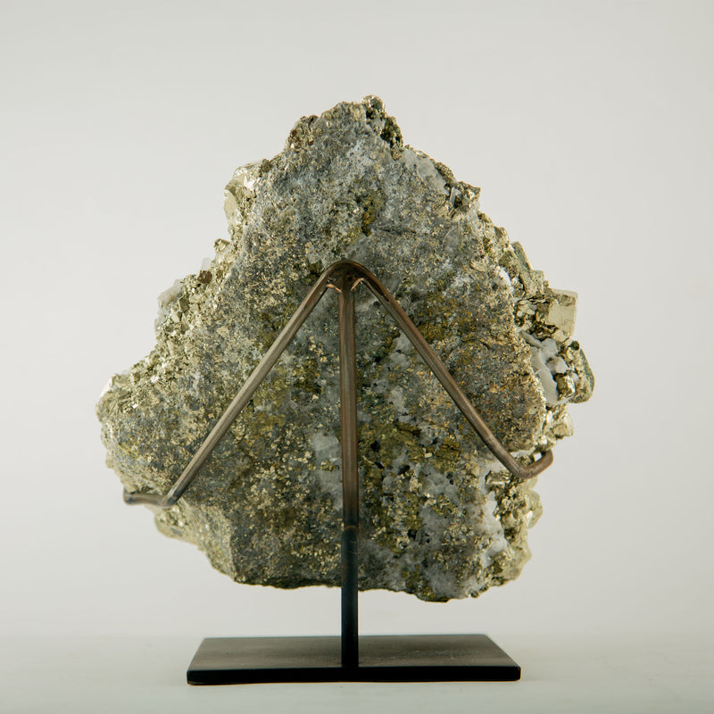 Extra Large Mounted Pyrite Specimen