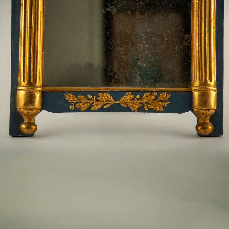 French Louis XVI Parcel-Gilt Trumeau Mirror, Late 18th Century