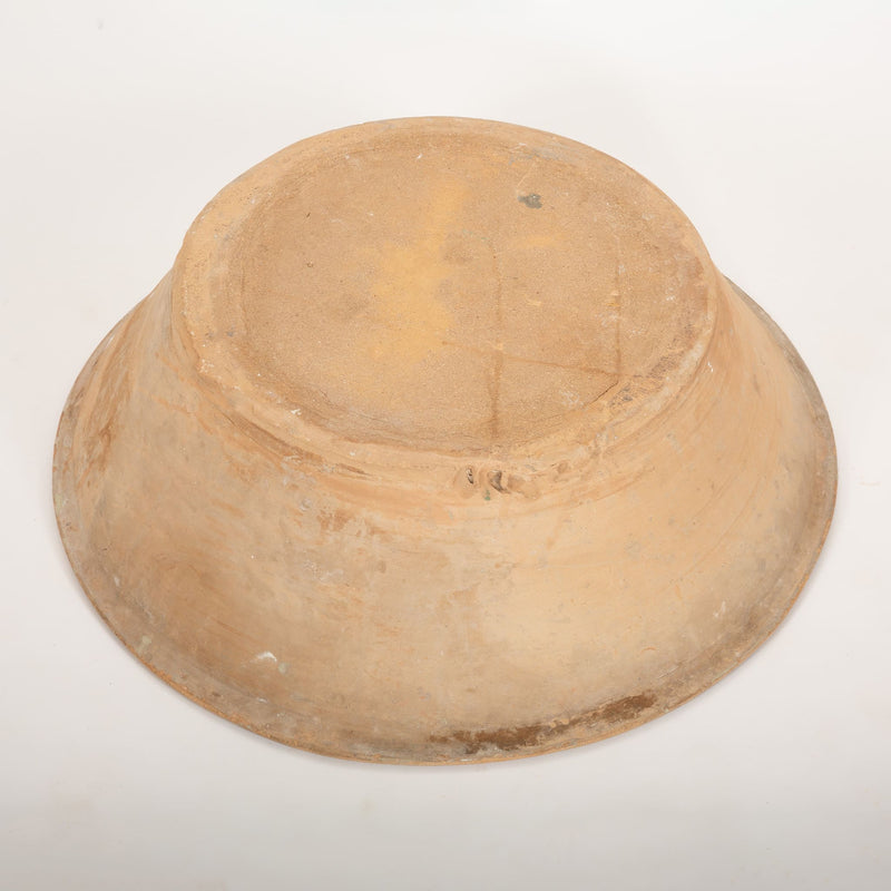 Large 19th-Century Spanish Fajalauza Lebrillo, Granada (28″ Diameter)