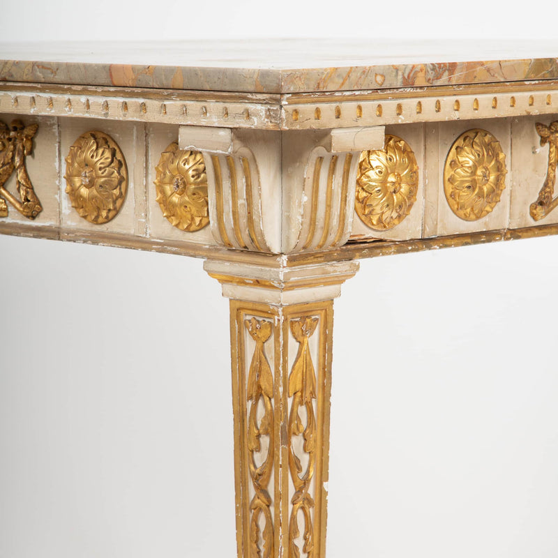 Neoclassicism in Balance: 18th Century Louis XVI Square Center Table