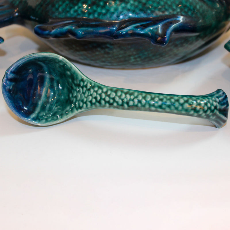 School of Fish: Vintage French Majolica Table Service, 9 Pieces