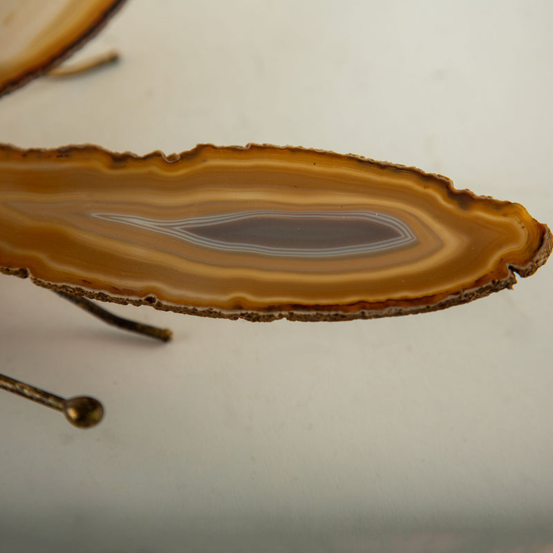 Jacques Duval Agate Butterfly Sculpture, France, Circa 1970